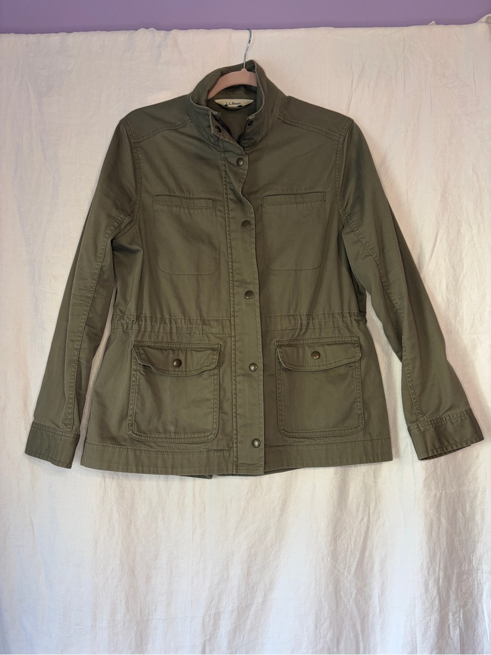 L.L. Bean Olive Green Women's Classic Utility Jacket small petite